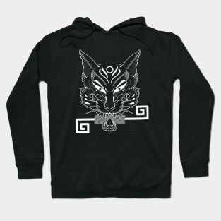 Kitsune fox mask with key 2.0 Hoodie